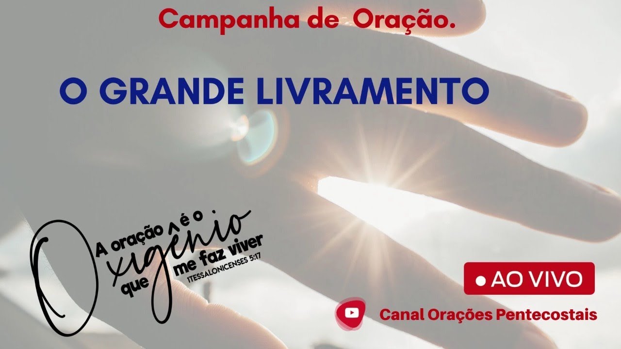 Oração Ao vivo de Poder e cura  PASTORES EM ORAÇÃO A DEUS