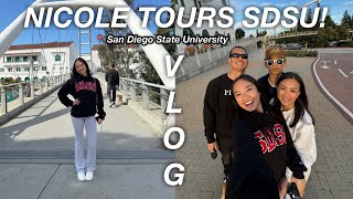 NICOLE TOURS SDSU! San Diego State University VLOG | The Laeno Family