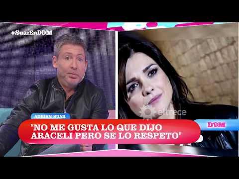 Adrián Suar: "No me gusta lo que dijo Araceli pero se lo respeto"
