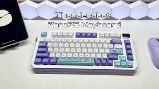 ThundeRobot  Zero75  Tri-mode mechanical keyboard with a smart screen Unboxing#unboxing #keyboard