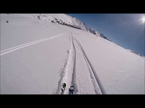 Powder Skiing on Loveland Pass in the backcountry