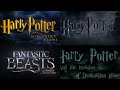 All Harry Potter Fantastic Beast Movies TV Show Live Trailer Logos 2001 2024