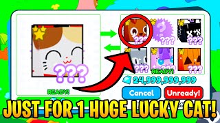 What People Trade for a HUGE LUCKY CAT In Pet Simulator X