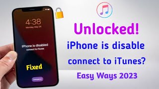 How To Fixi Phone 11/12/13/14 is Disabled, Connect to iTunes? complete solutions 2023