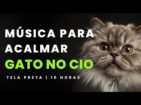 Música Para Acalmar Gato no Cio | Som Relaxante Para Tranquilizar Sua Gata | Tela Preta 