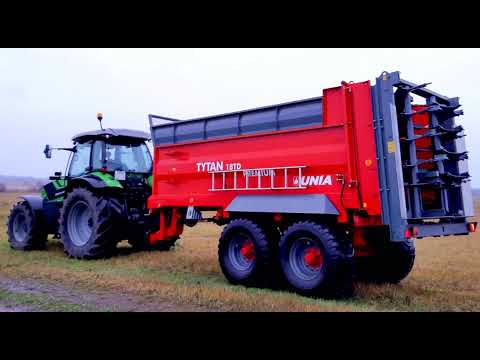 UNIA Tytan 18 TD Premium - разбрасыватель органических удобрений