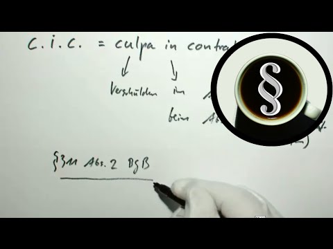 Latein im Recht: culpa in contrahendo