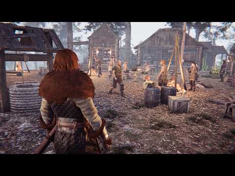 NEW - Brutal Medieval SURVIVAL CITY BUILDER with Deep Village Management + Immersive Combat