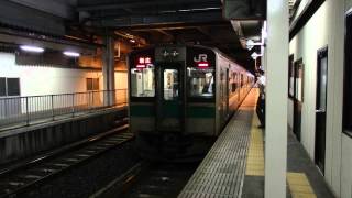 preview picture of video '山形線701系5500番台 山形駅到着 JR-East 701 series EMU'