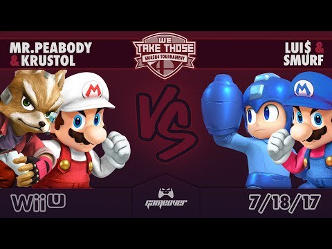 We Take Those #55: Krustol & Mr. PeaBody vs Lui$ & Smurf - Doubles Winners Finals | SSB4