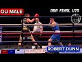OLI MALE ROBERT DUNN U75kg Aba Final Elite Fighters Liveboxing