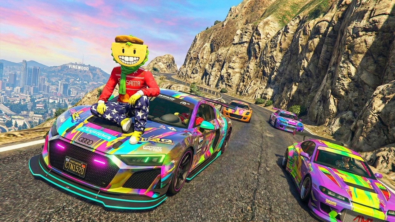 CARRERA ÉPICA!! AL BORDE DEL PRECIPICIO! - GTA 5 ONLINE