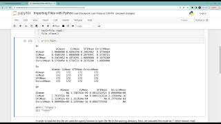 Download the video "Importing Files with Python"