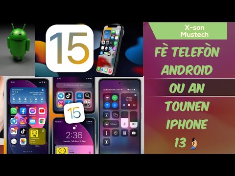 🤳😲Fè telefòn android ou tounen iPhone 🔥.