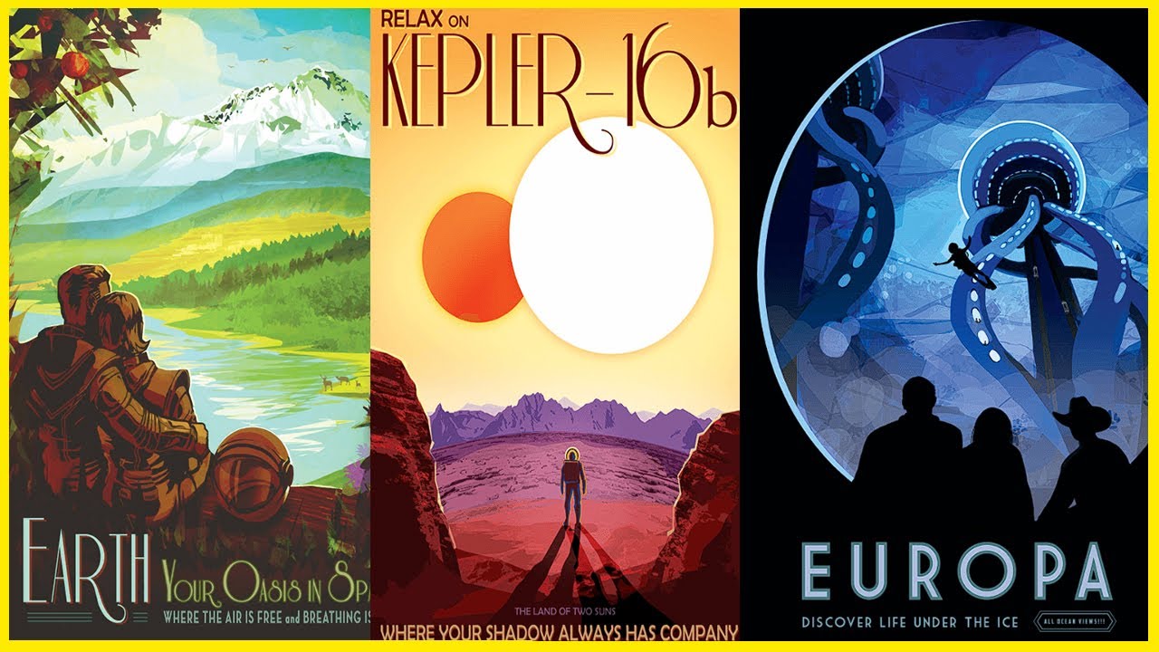 23 Retro-Futuristic NASA Posters That Imagine The Next Golden Age Of Space Travel