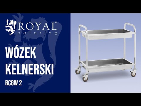 Video - Outlet Wózek kelnerski - 2 półki - 320 kg - głęboki