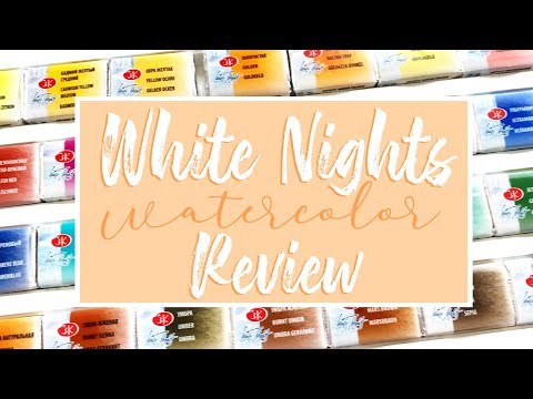 White Nights vatnslitir — 36 kubba sett (EN)