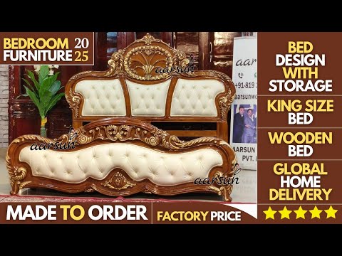 Best Teakwood Bed: Honey Gloss Finish - Video