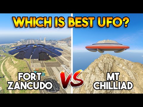 GTA 5 ONLINE : FORT ZANCUDO UFO VS MT CHILLIAD UFO (WHICH IS BEST?)