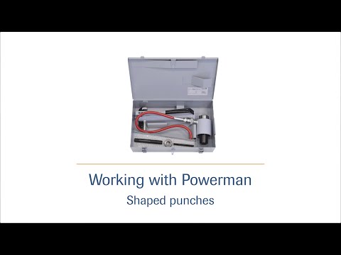 Manually operated hydraulic pump Powerman - shape punch tool HD | häwa
