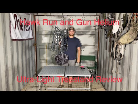 Hawk Run and Gun Helium Ultra-Light Hang On Treestand review after full seasons use