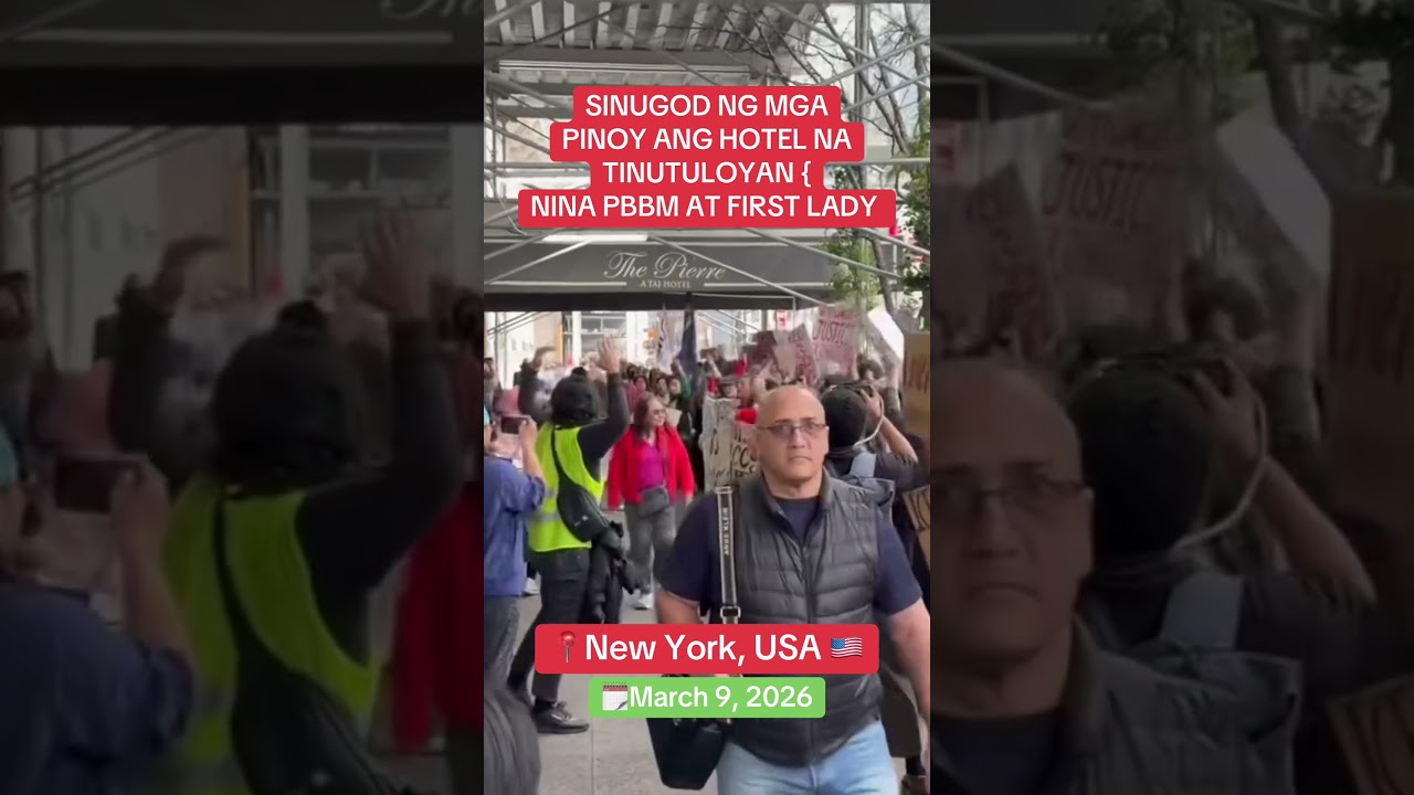 Nilusob ng mga raliyista ang hotel kung saan umano tumutuloy ang Pangulong Bong Bong Marcos