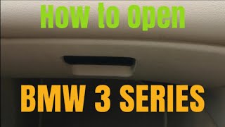 BMW 3 Series E46 How to Open a Stuck Glove Box
