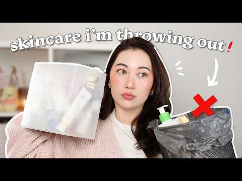 skincare UN-empties! products I DIDN'T finish🥲 decluttering & deinfluencing~
