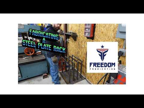 Fabricating a steel plate rack