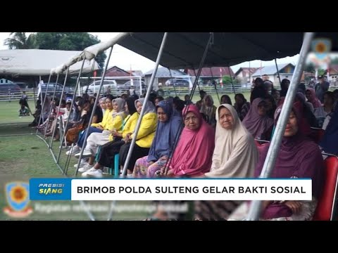 SATUAN BRIMOB POLDA SULTENG GELAR HIPNOTERAPI MASSAL DAN BANSOS