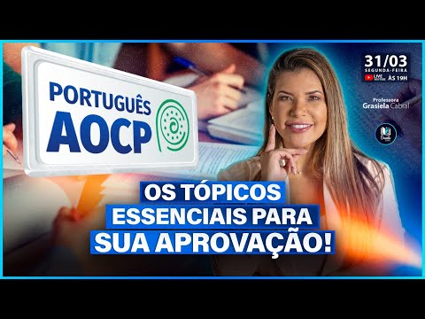 LIVE #290 - PORTUGUÊS INSTITUTO AOCP: Os Tópicos Essenciais para Sua Aprovação!