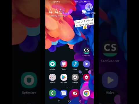 One UI 4 theme on Huawei P30 LITE #shorts