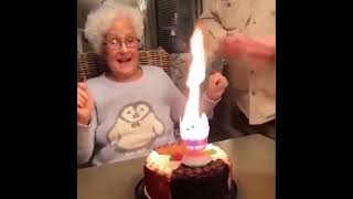 🎂Double Round Rotating Birthday Candle with Music