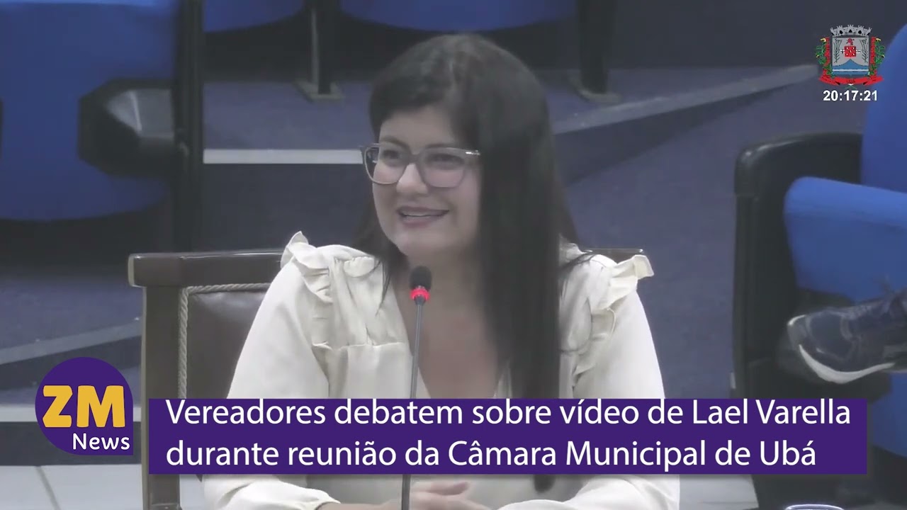 Vereadores debatem sobre vídeo de Lael Varella durante reunião da Câmara Municipal de Ubá
