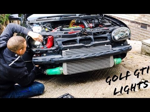How to change headlights on your Golf MK4 *HALO LIGHTS*