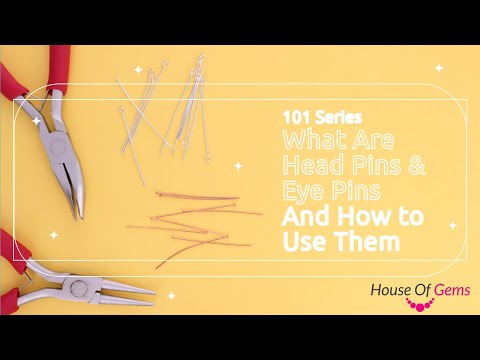 Part of a video titled 101 Series | What are Head Pins and Eye Pins and How to Use Them