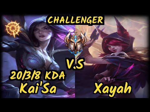 S04 Upset (KAI'SA) vs XAYAH - 20/3/8 KDA BOTTOM ADC CHALLENGER GAMEPLAY - EUW