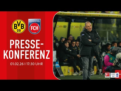 The press conference after the game against Dortmund