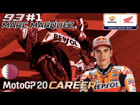 MotoGP 20 Marquez Career Mode Part 1: Qatar | Repsol Honda