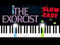 The Exorcist Theme - SLOW EASY Piano Tutorial by PlutaX