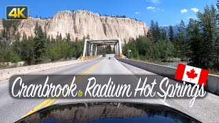 Driving from Cranbrook to Radium Hot Springs | Canada Road Trip in 4K