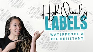 How To Create High Quality Product Labels | Waterproof Clear and White/Opaque Label Printing