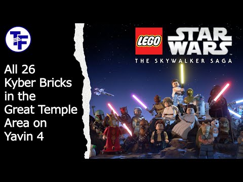 Lego Star Wars The Skywalker Saga All 26 Kyber Bricks in the Great Temple on Yavin 4