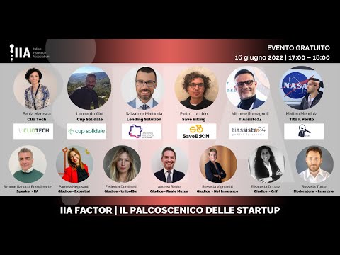 IIA FACTOR Il palcoscenico delle startup