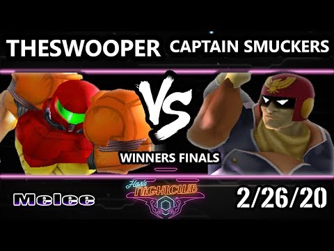 Hax’s Nightclub S1E9 Winners Finals - TheSWOOPER (Samus) Vs. Captain Smuckers (Falcon) Smash Melee