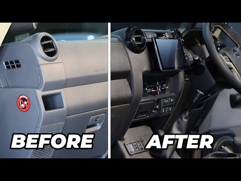 Toyota 70 Series LandCruiser Dashboard Removal and PVS Leather Dashboard Install