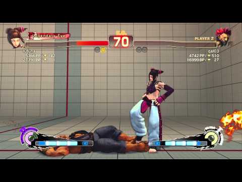 SSFIVAE~ Juri (lutuna) vs.  Akuma (qal03) HD