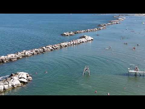 Bellaria Igea marina vista con Dji mini 4 pro estate 2024