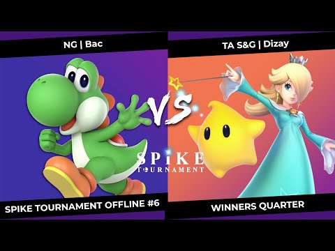 SpikeT Offline #6 Winners Quarter - NG | Bac (Yoshi/Mario) VS TA S&G | Dizay (Rosalina)