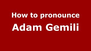 How to pronounce Adam Gemili